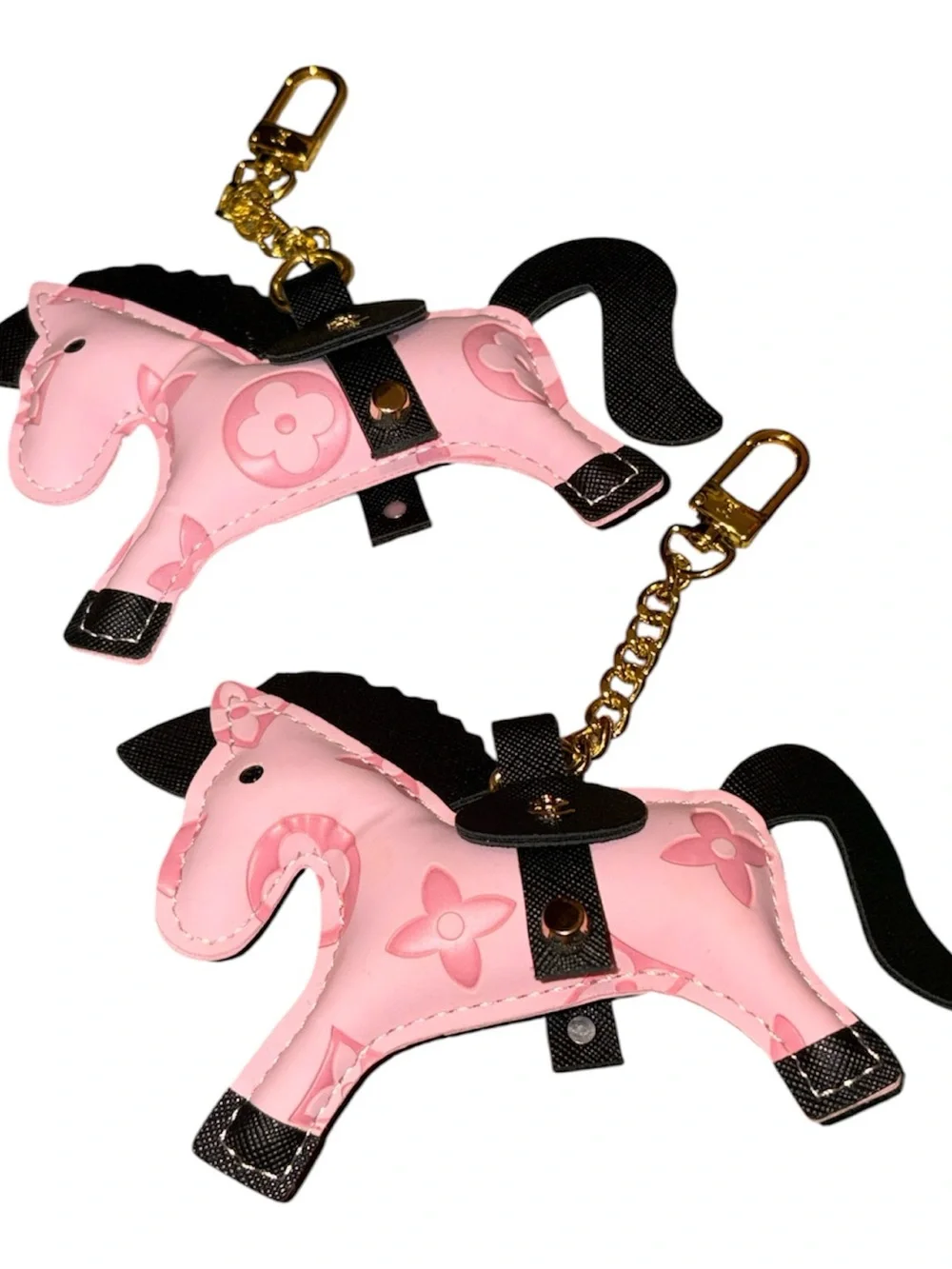 Pink Horse Keychain Bag Charm